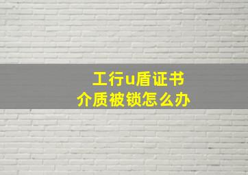 工行u盾证书介质被锁怎么办