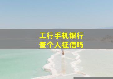 工行手机银行查个人征信吗