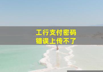 工行支付密码错误上传不了