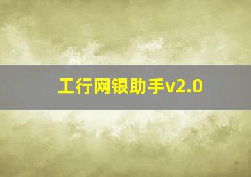 工行网银助手v2.0