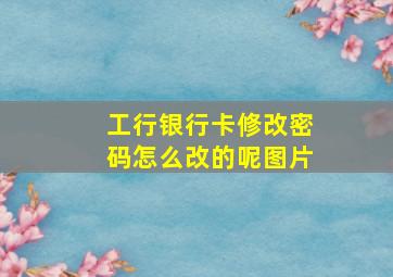 工行银行卡修改密码怎么改的呢图片