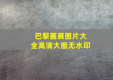 巴黎画展图片大全高清大图无水印