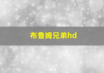 布鲁姆兄弟hd