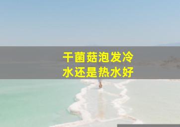 干菌菇泡发冷水还是热水好