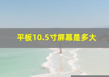 平板10.5寸屏幕是多大