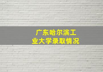 广东哈尔滨工业大学录取情况