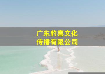 广东豹喜文化传播有限公司