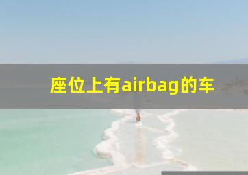 座位上有airbag的车