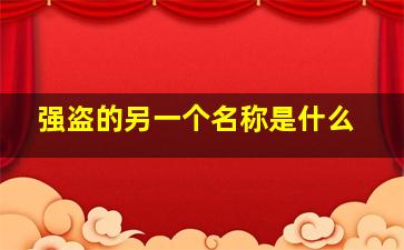 强盗的另一个名称是什么