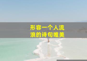 形容一个人流浪的诗句唯美