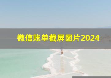 微信账单截屏图片2024