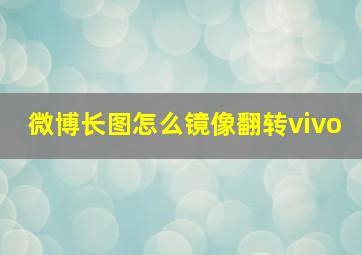 微博长图怎么镜像翻转vivo