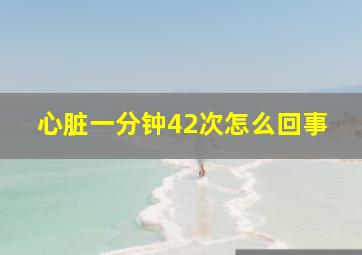 心脏一分钟42次怎么回事