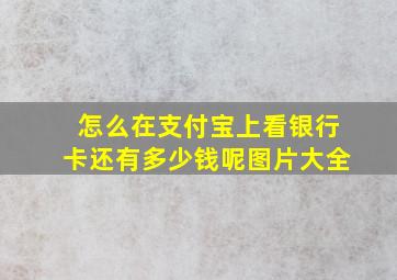 怎么在支付宝上看银行卡还有多少钱呢图片大全