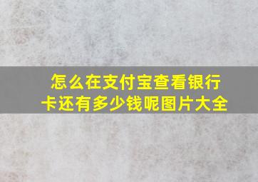 怎么在支付宝查看银行卡还有多少钱呢图片大全