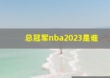 总冠军nba2023是谁