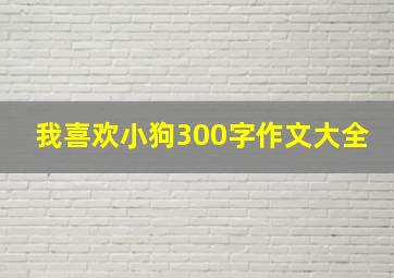 我喜欢小狗300字作文大全