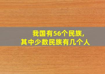 我国有56个民族,其中少数民族有几个人