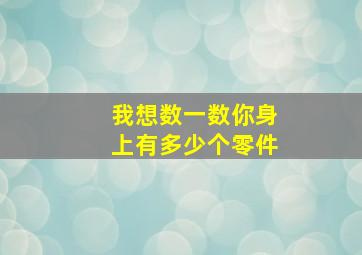 我想数一数你身上有多少个零件