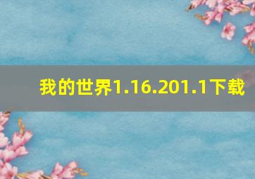 我的世界1.16.201.1下载