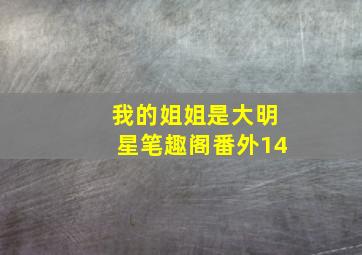 我的姐姐是大明星笔趣阁番外14