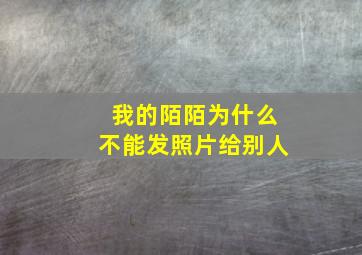 我的陌陌为什么不能发照片给别人