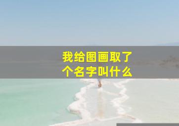 我给图画取了个名字叫什么