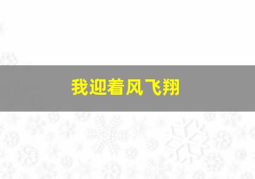 我迎着风飞翔