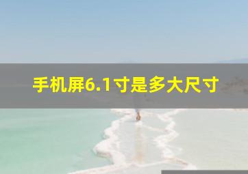 手机屏6.1寸是多大尺寸