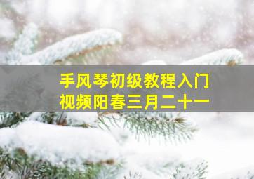 手风琴初级教程入门视频阳春三月二十一