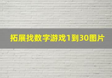 拓展找数字游戏1到30图片