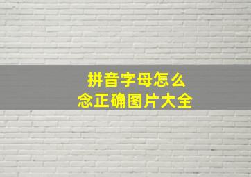 拼音字母怎么念正确图片大全