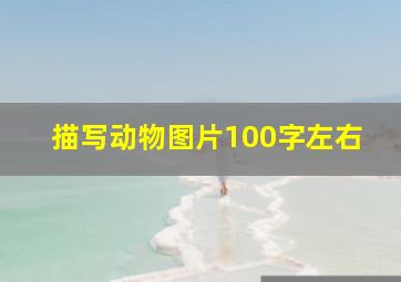 描写动物图片100字左右