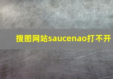 搜图网站saucenao打不开