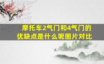 摩托车2气门和4气门的优缺点是什么呢图片对比