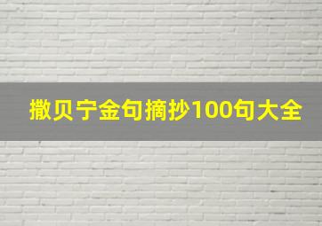 撒贝宁金句摘抄100句大全