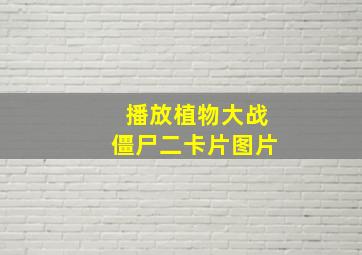 播放植物大战僵尸二卡片图片