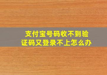 支付宝号码收不到验证码又登录不上怎么办