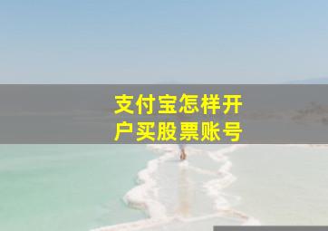 支付宝怎样开户买股票账号