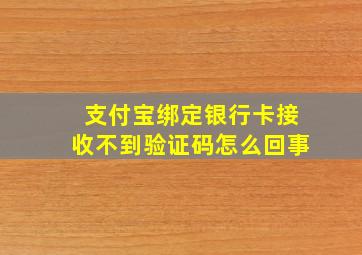 支付宝绑定银行卡接收不到验证码怎么回事