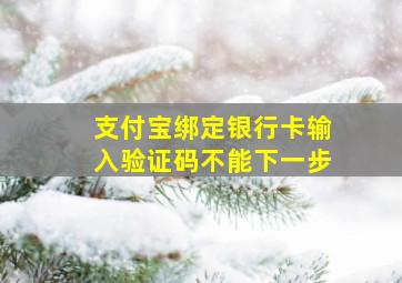 支付宝绑定银行卡输入验证码不能下一步