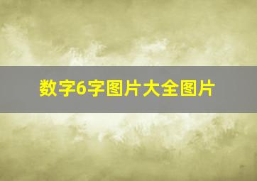 数字6字图片大全图片