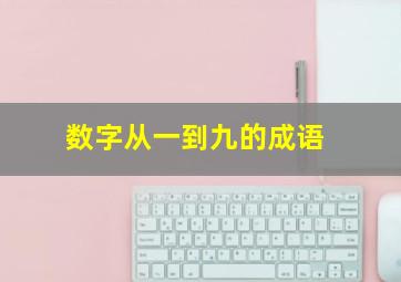 数字从一到九的成语