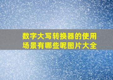 数字大写转换器的使用场景有哪些呢图片大全