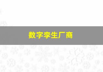 数字孪生厂商