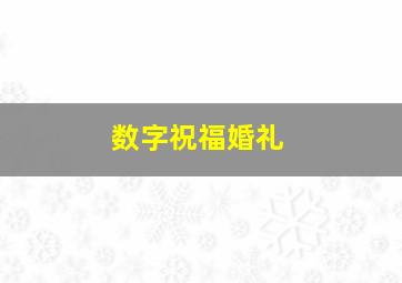 数字祝福婚礼