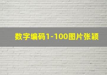 数字编码1-100图片张颖