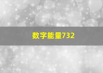 数字能量732