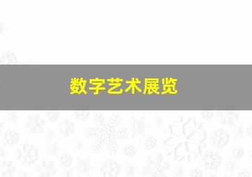 数字艺术展览