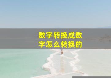 数字转换成数字怎么转换的